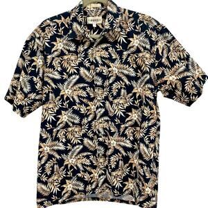 Vintage 1990s Campia Moda Hawaiian Car Print Polo Button Down Shirt Mens Medium